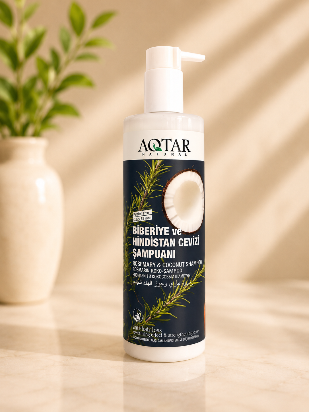 Biberiye & Hindistan Cevizi Şampuanı 400 ML - Dökülme Karşıtı, Canlandırıcı ve Güçlendirici Bakım Biberiye & Hindistan Cevizi Şampuanı 400 ML - Dökülme Karşıtı, Canlandırıcı ve Güçlendirici Bakım - Görsel 1